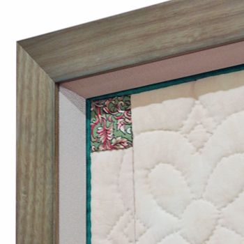 パッチワークを立体額に