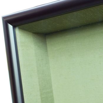 大きな扇子を立体額に