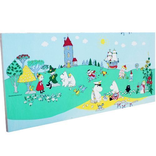 ムーミン布 パネル仕立て