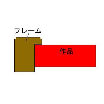 額装実例5 海外サイズの絵画
