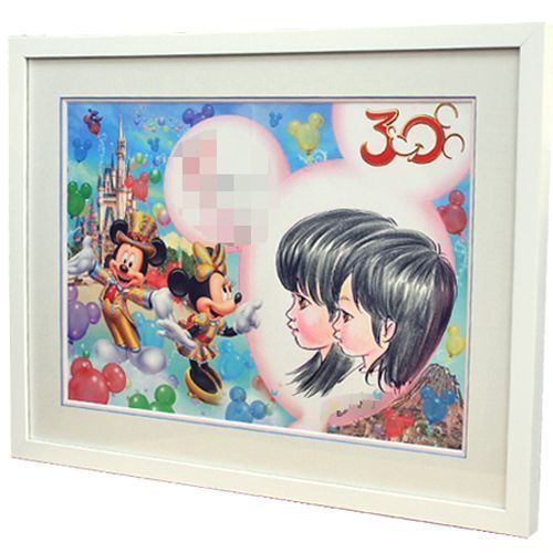 額装実例1 似顔絵イラスト