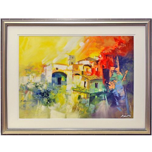 油絵を木枠に張らずに