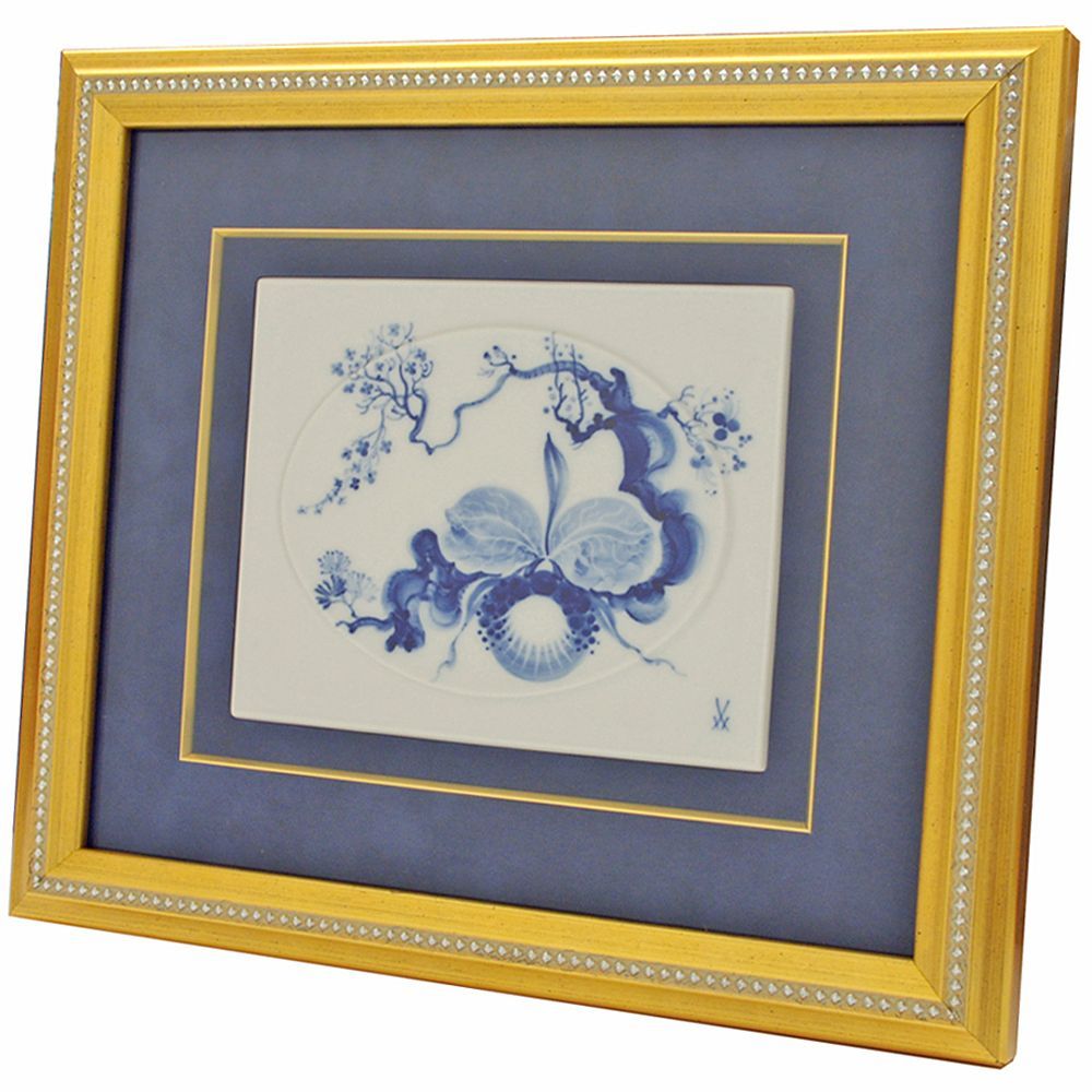 マイセン 陶板画