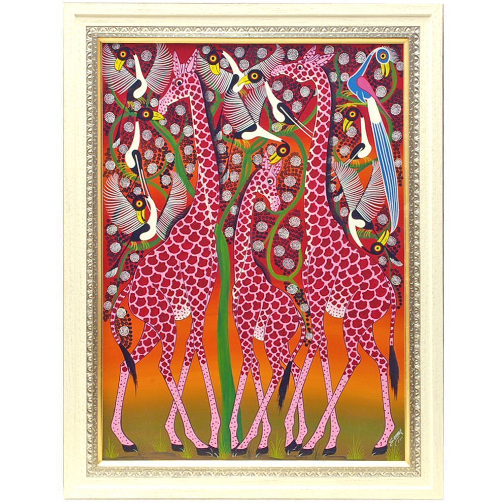 海外土産 アクリル画