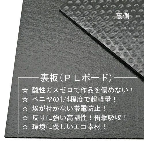 詳細画像 保存額装 裏板・PLボード