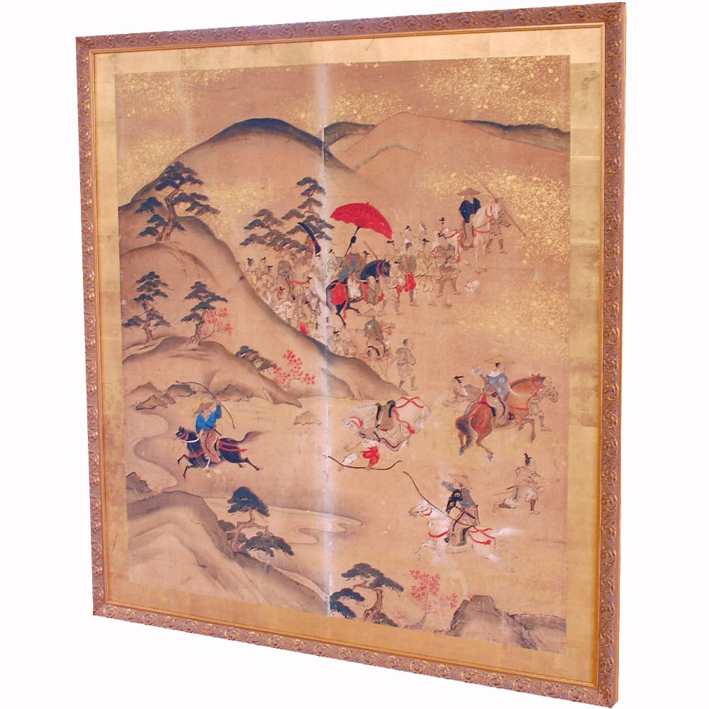 屏風を額縁に仕立て直し