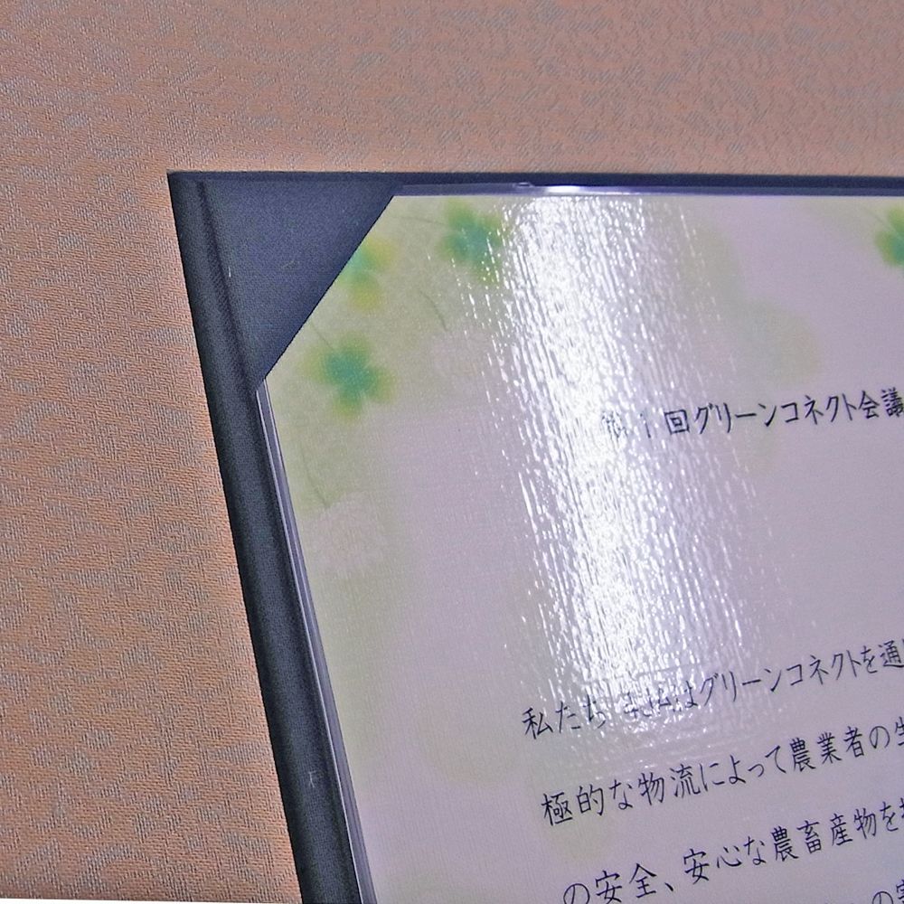 額装実例3 グリーンコネクト協定書
