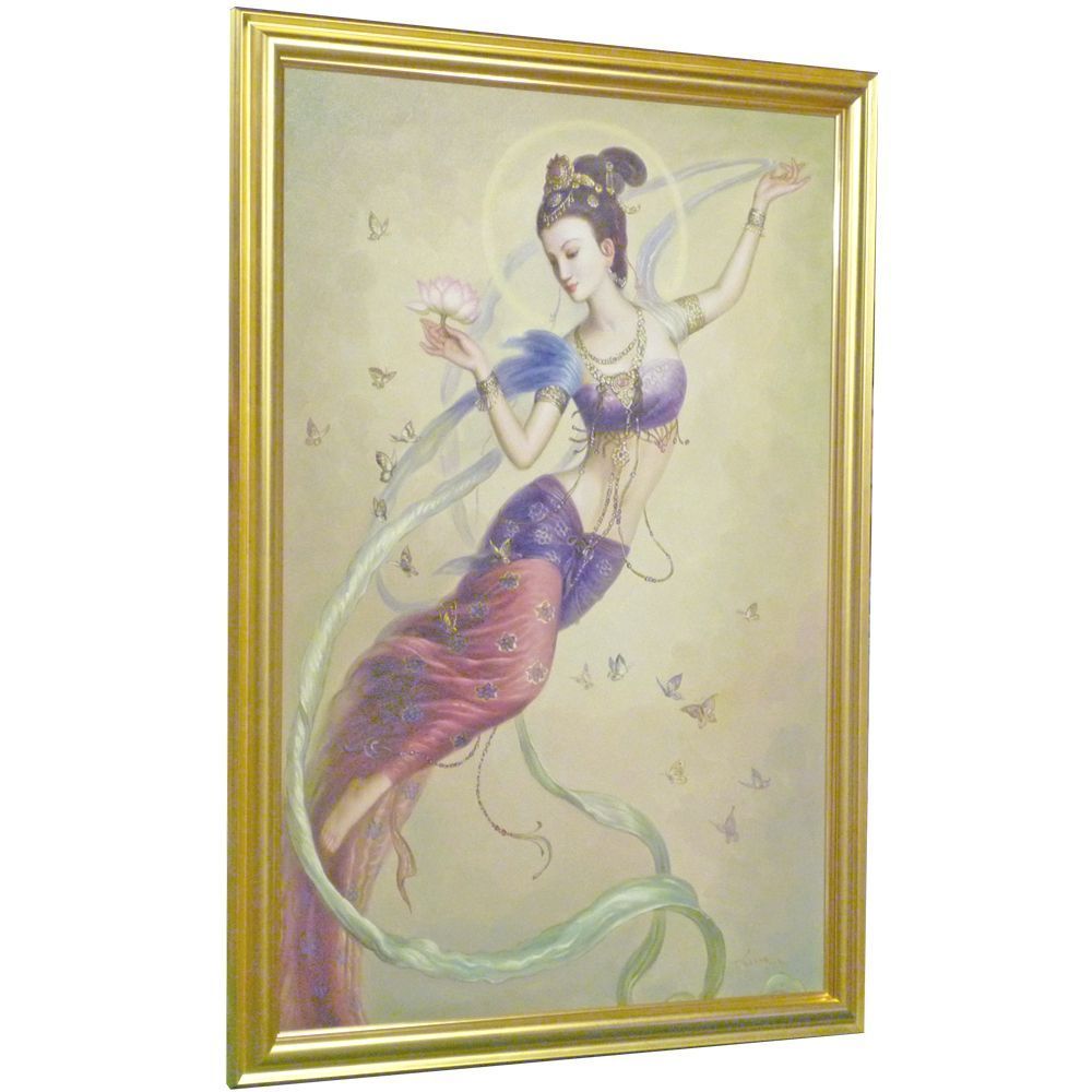 額装実例4 天女 海外油絵