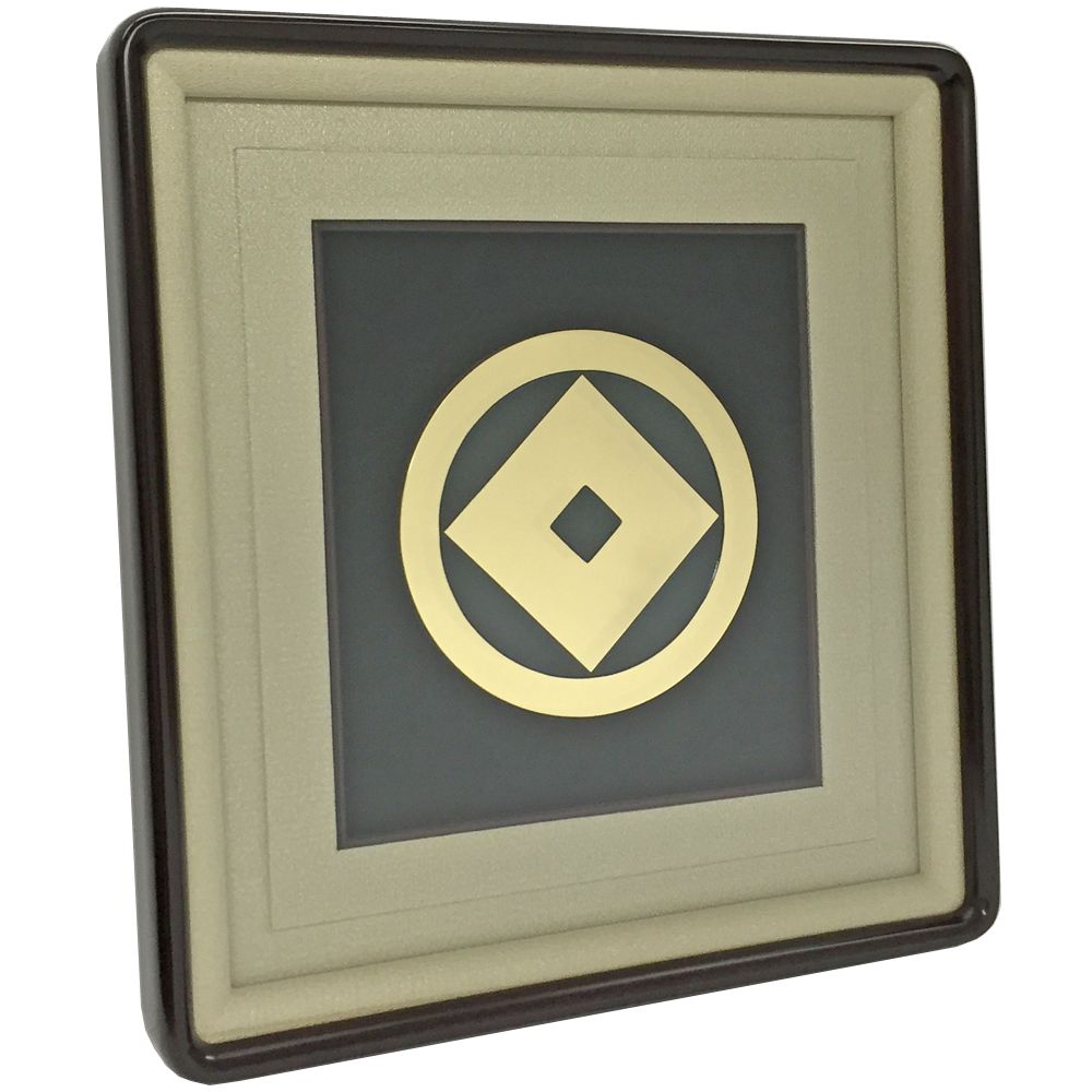 真鍮家紋 丸に釘抜