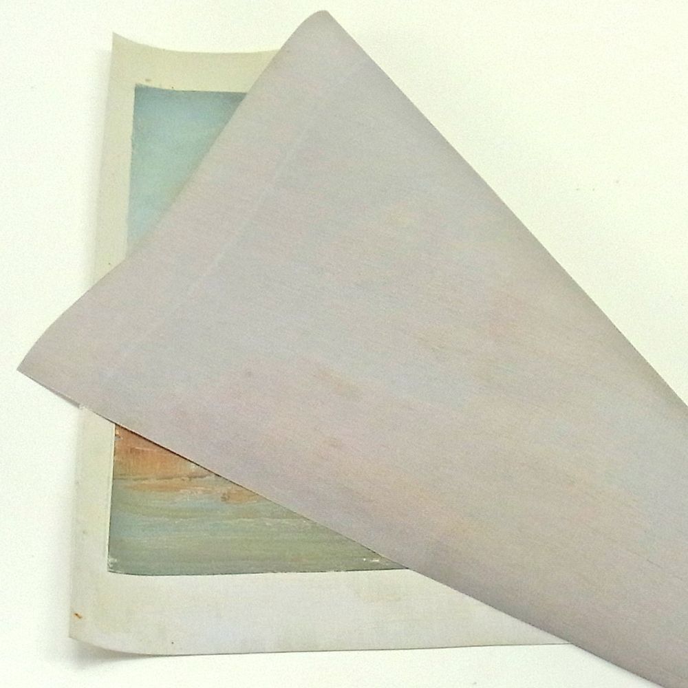 画布を木枠張込～額装