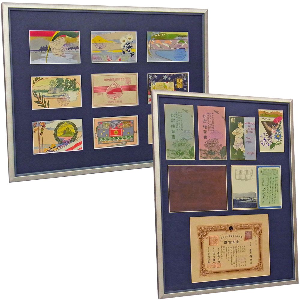 複数枚のハガキなど