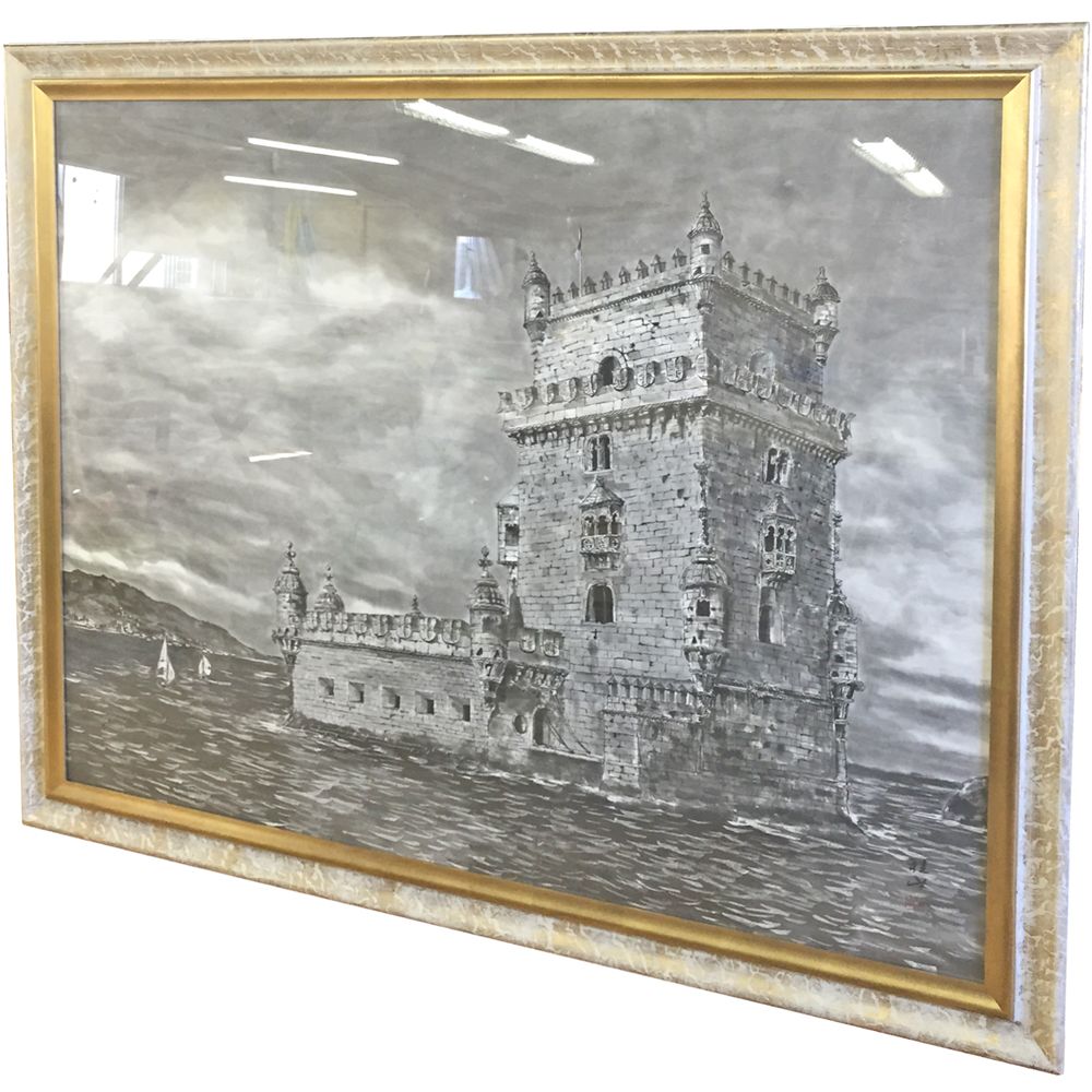 F100号サイズの水墨画