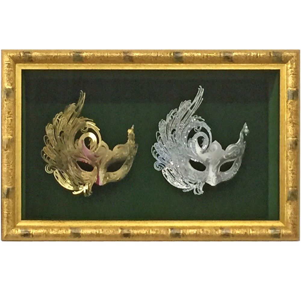 額装実例4 ヴェネチアンマスク