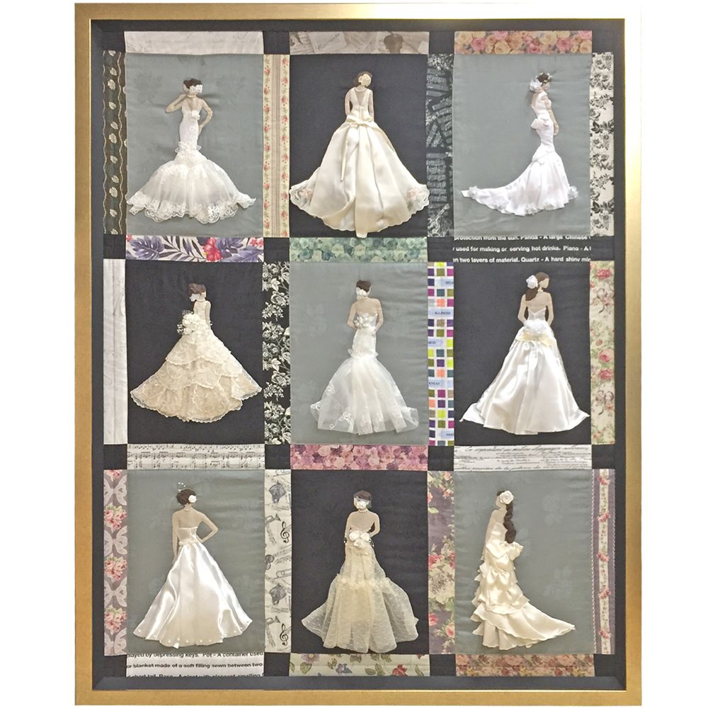 額装実例1 パッチワーク wedding