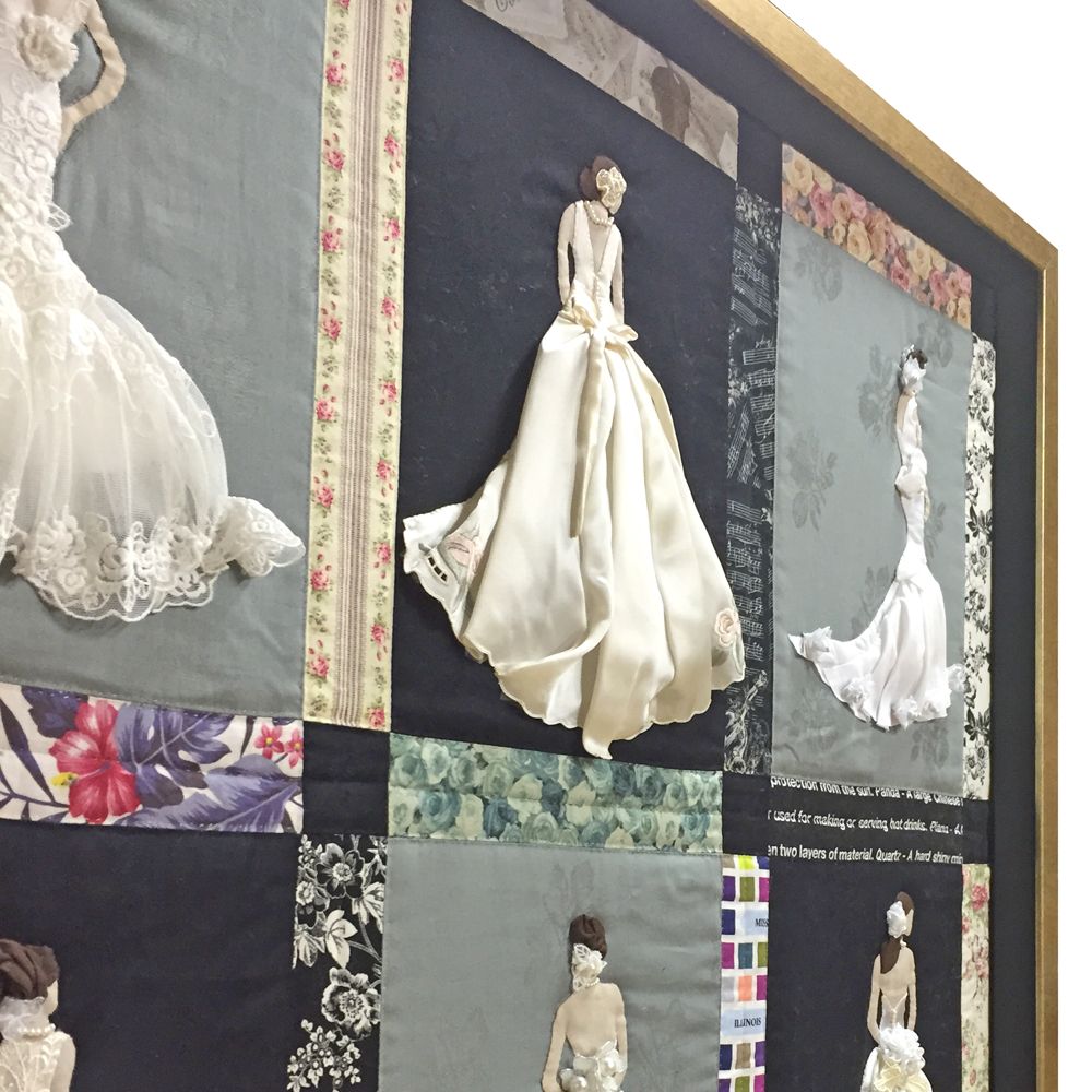 額装実例2 パッチワーク wedding