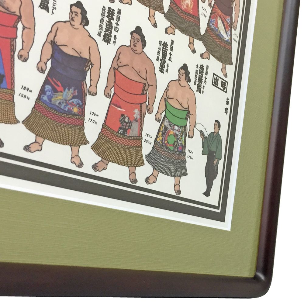 額装実例3 大相撲 絵番付