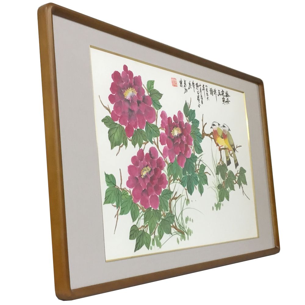 額装実例5 中国 花鳥画