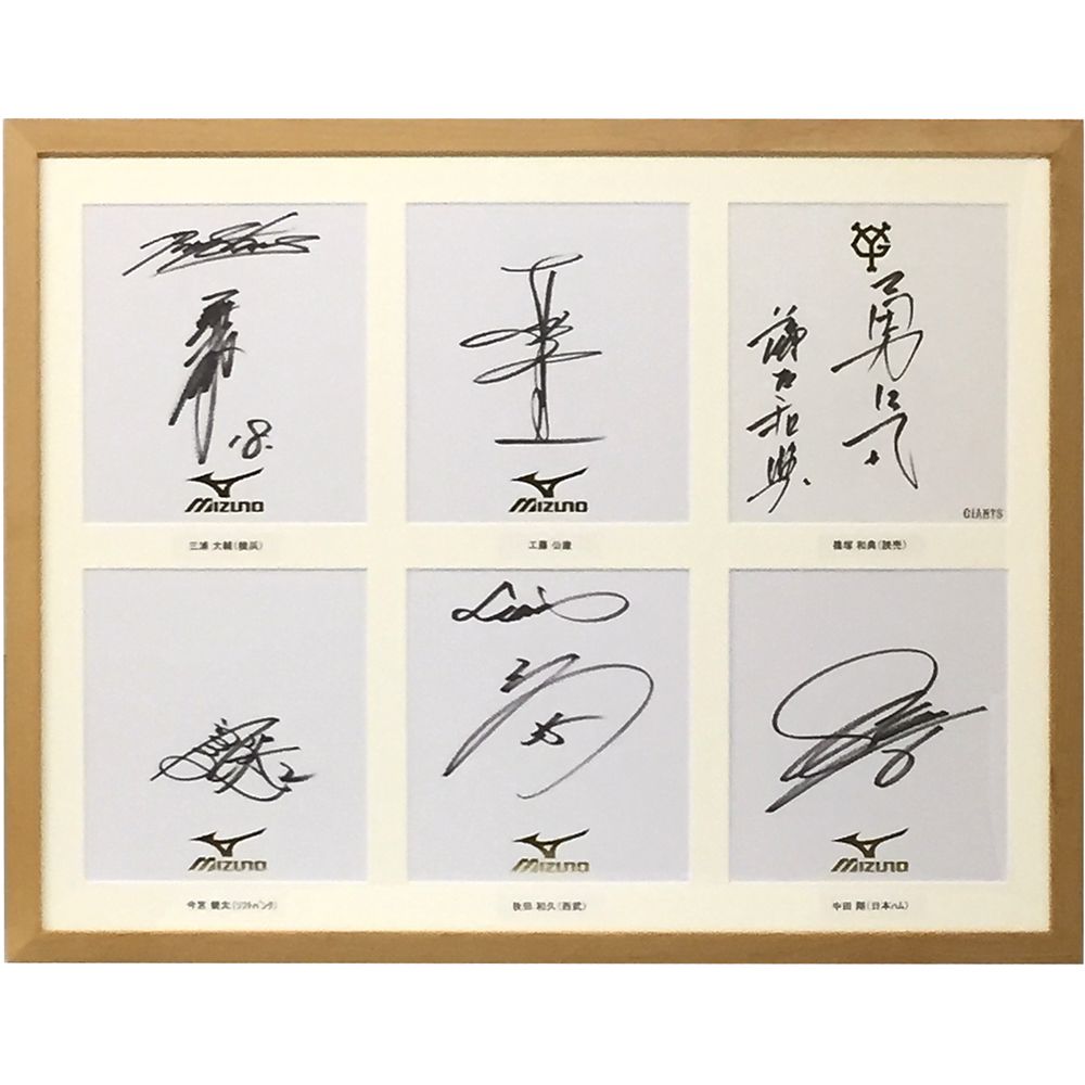 プロ野球 サイン6枚