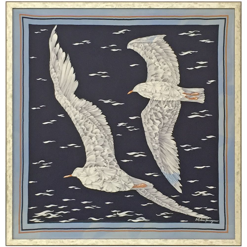 フェラガモスカーフ 鳥