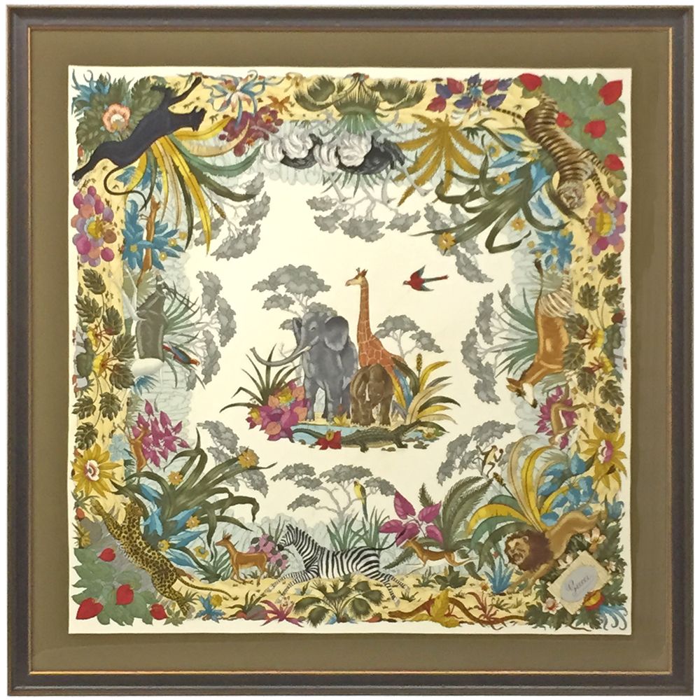 グッチスカーフ アニマル