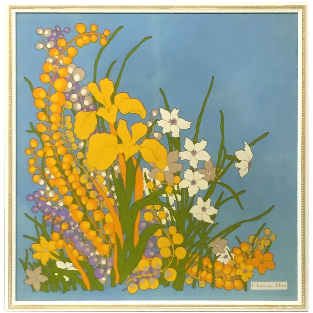 ディオールスカーフ 花柄