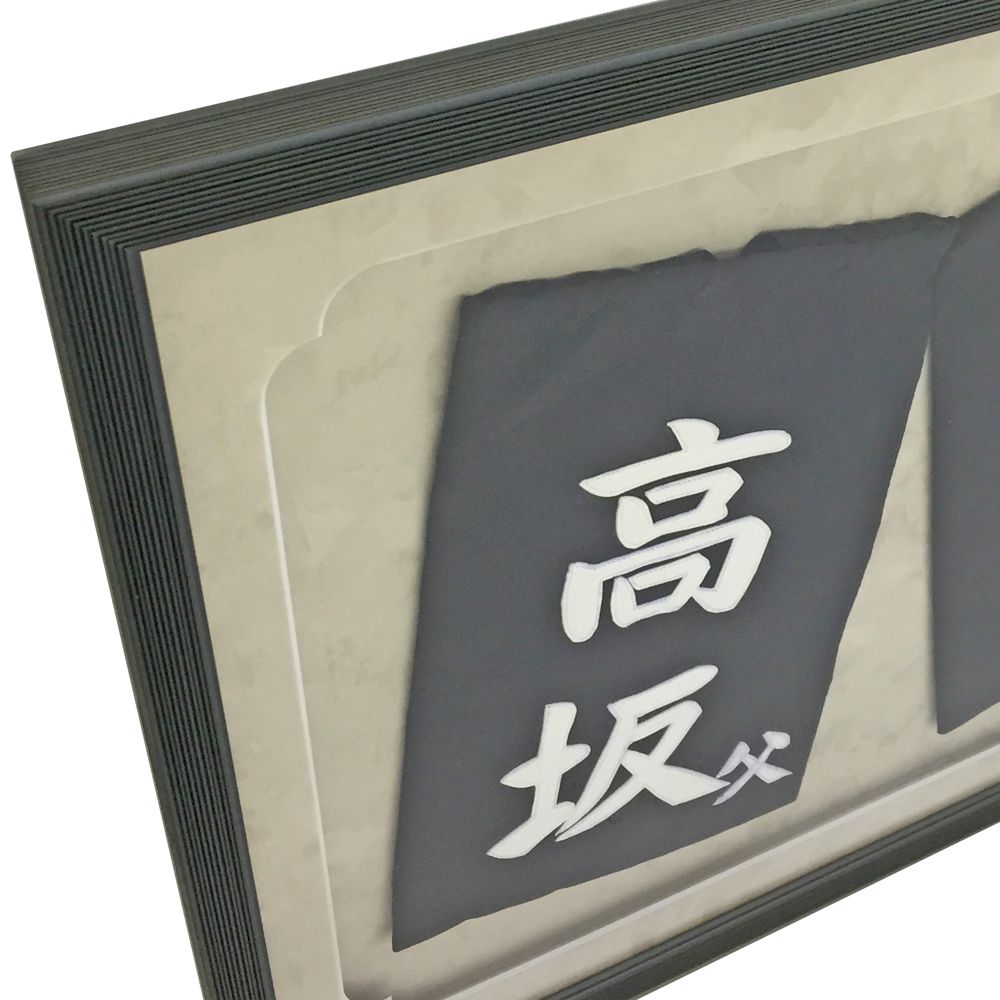額装実例4 剣道 垂れネーム