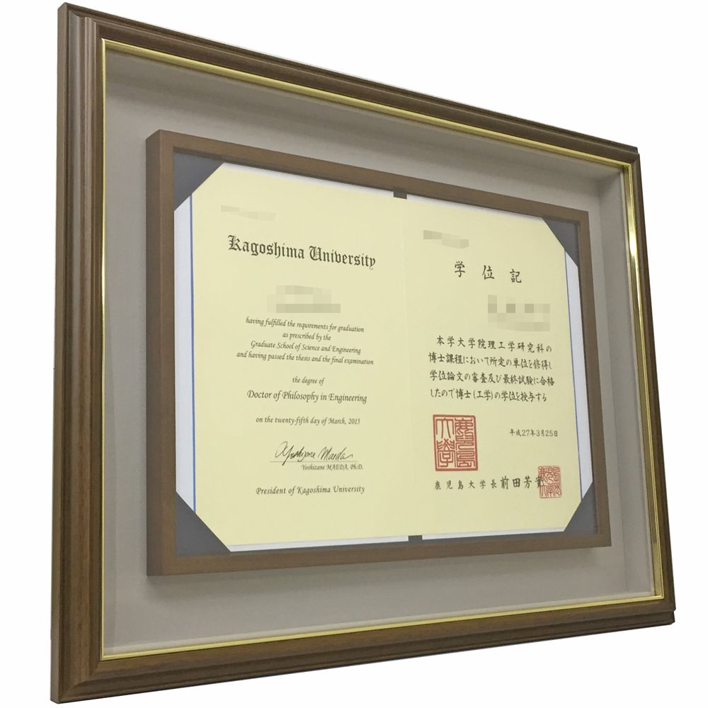 学位記と学位ホルダー