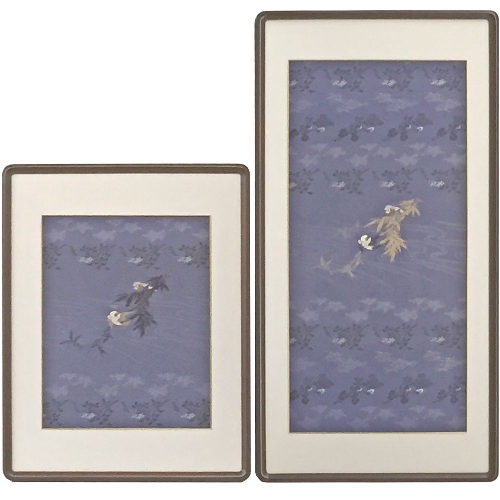 着物の帯 カットして額装