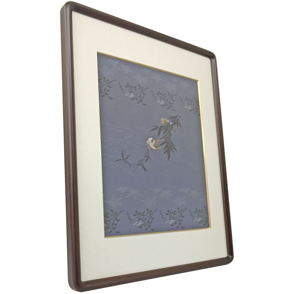 着物の帯 カットして額装