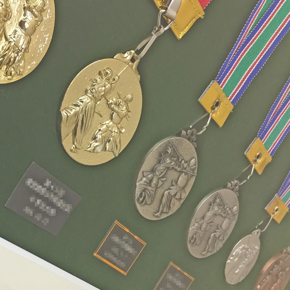 剣道大会のメダル