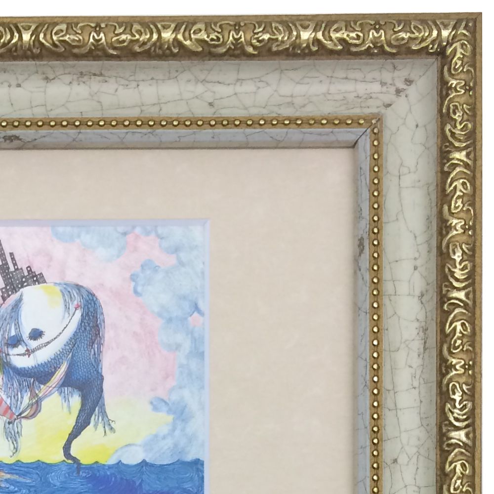 額装実例3 ティム・バートン 葉書絵