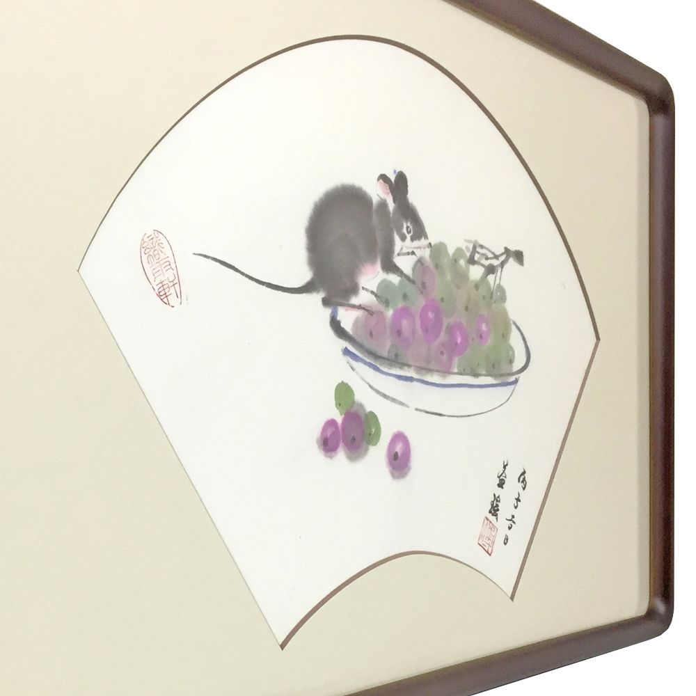額装実例3 傅益瑶 墨彩画