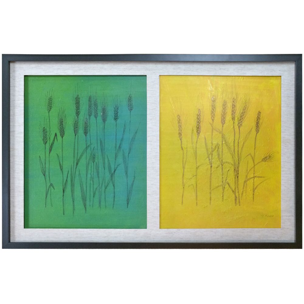 油彩(F8)を2点セットで