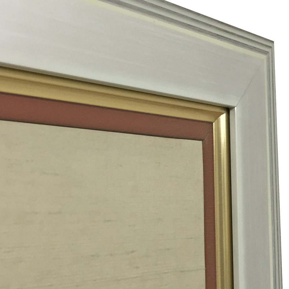 和歌、刺繍の入った屏風