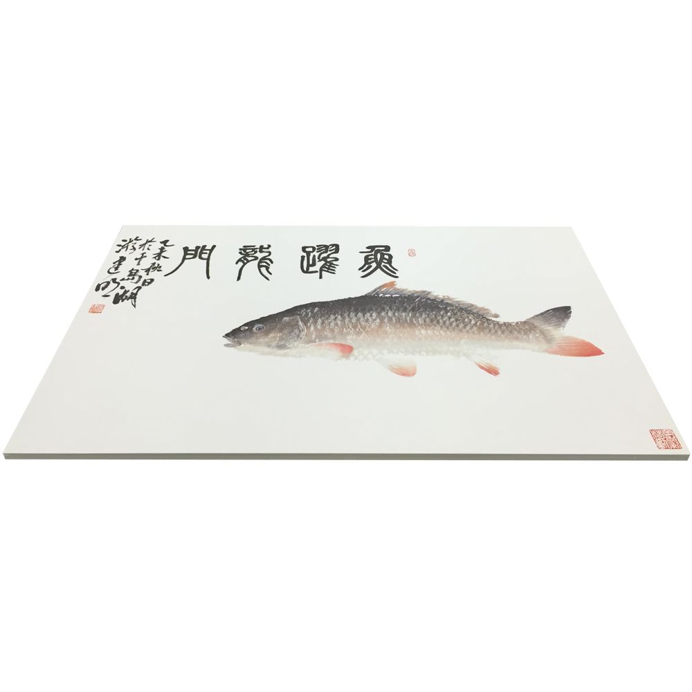 額装実例6 魚躍龍門 中国魚拓