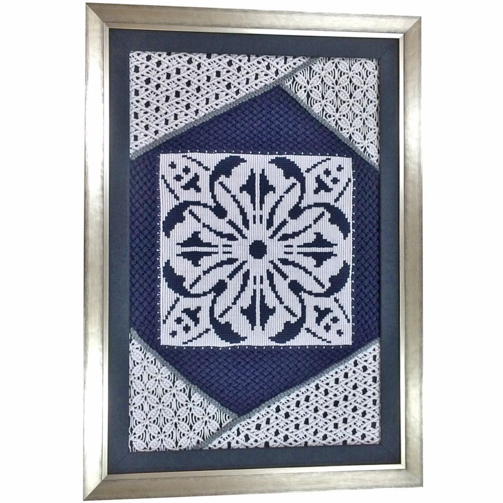 太紐で編んだマクラメ