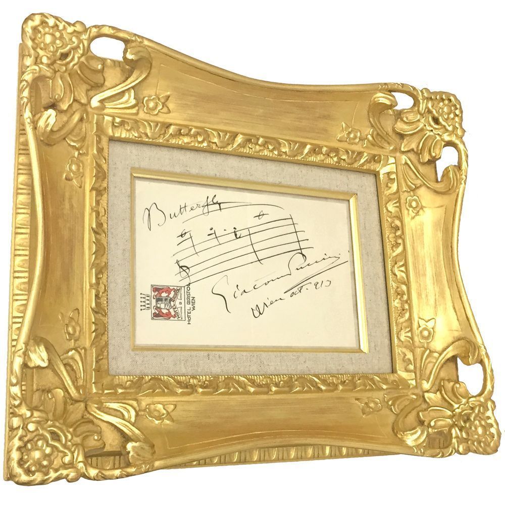 手紙 豪華な油絵額に額装