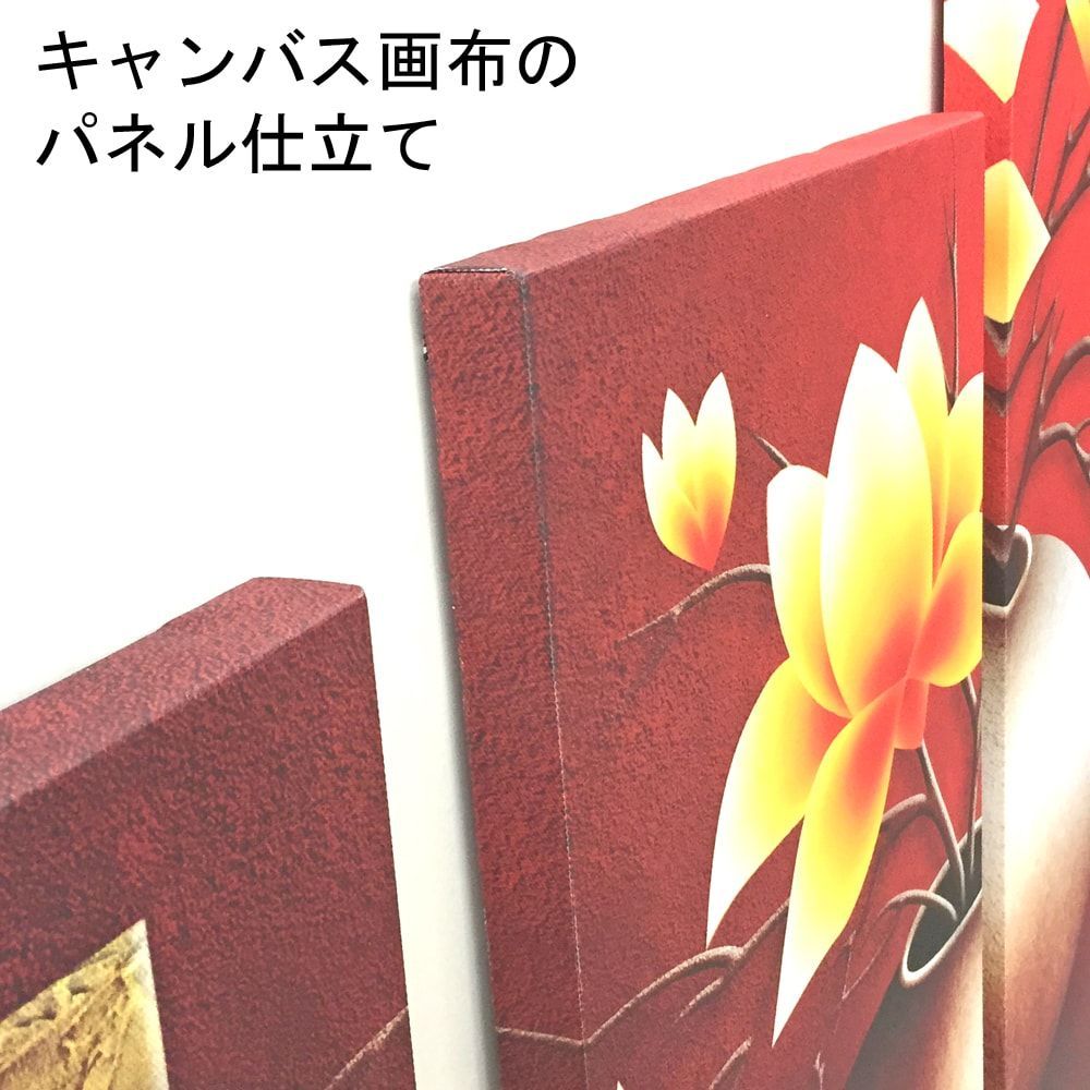 5枚続きのキャンバス画布