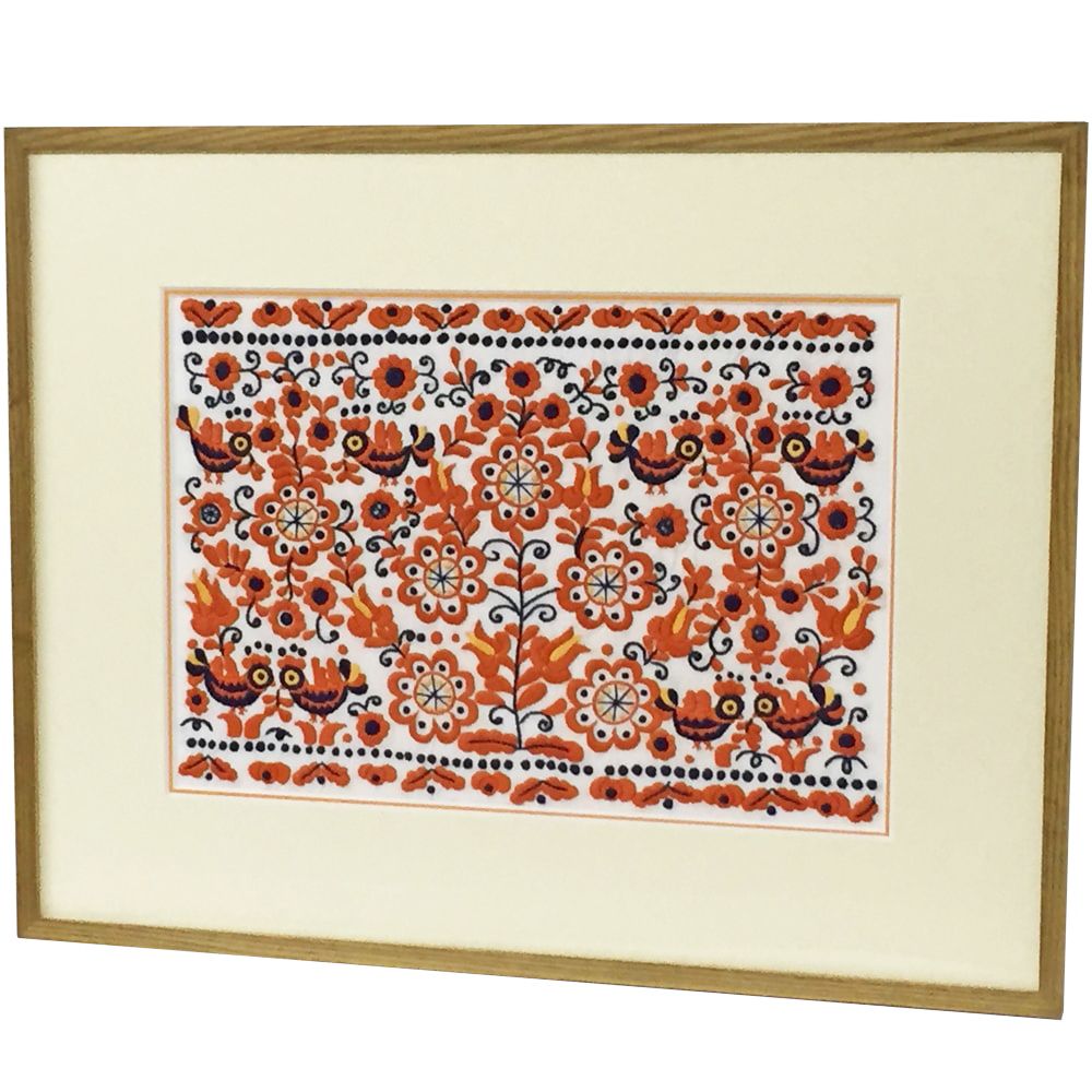 立体感のある刺繍作品