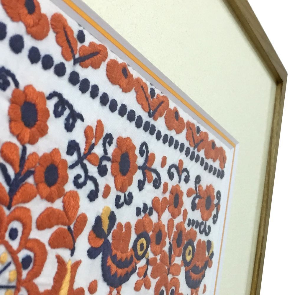 立体感のある刺繍作品