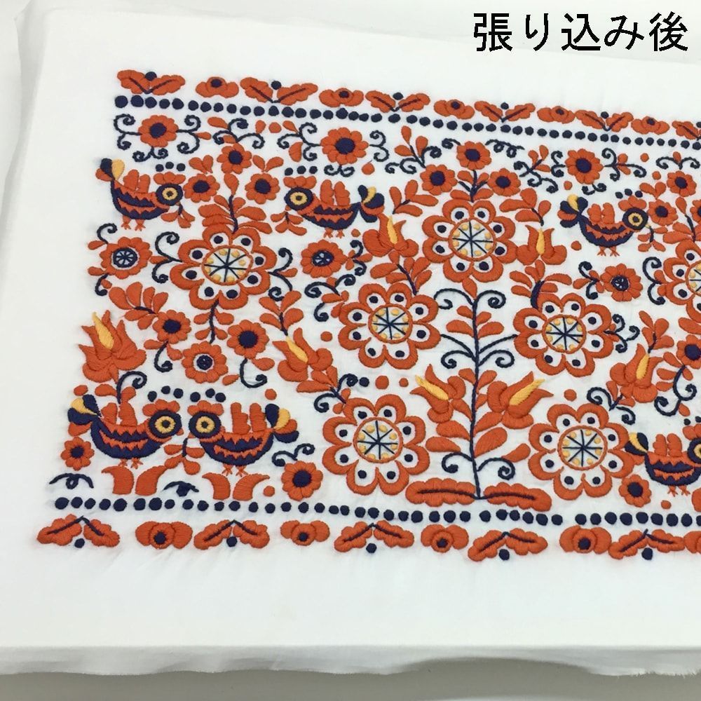 額装実例4 立体感のある刺繍作品