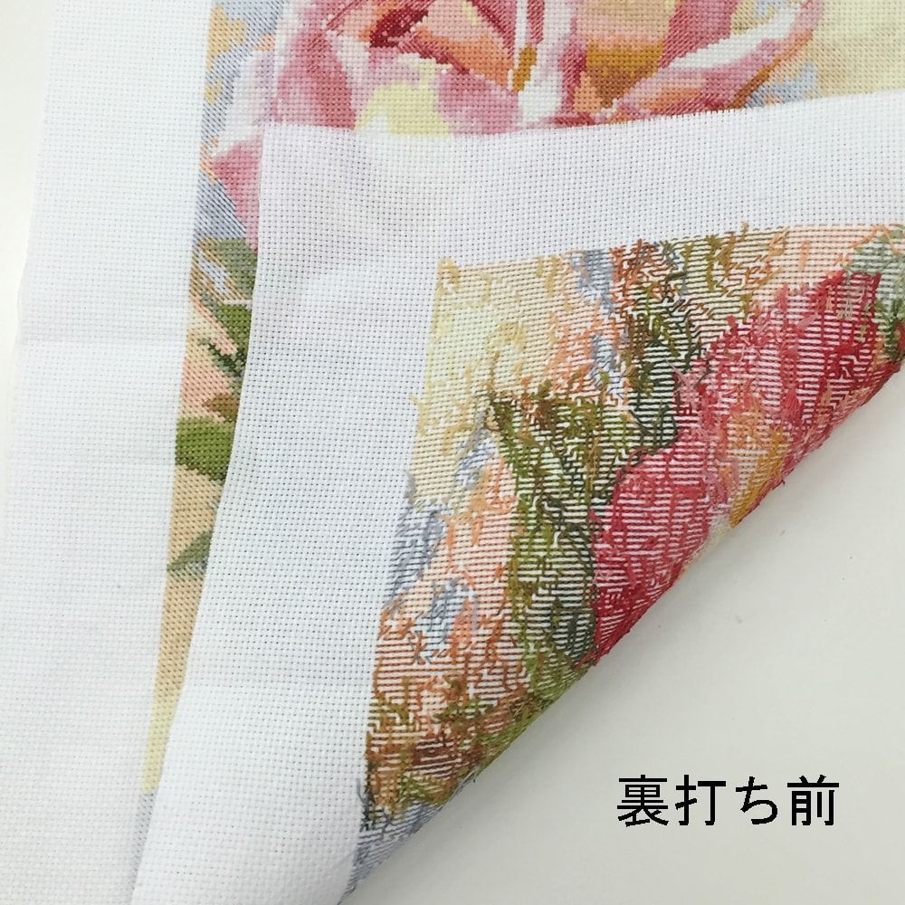 額装実例6 薔薇 クロスステッチ