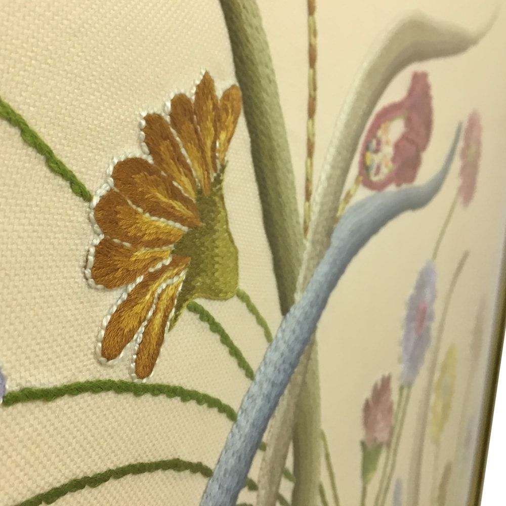 額装実例3 80cmくらいの大きな刺繍