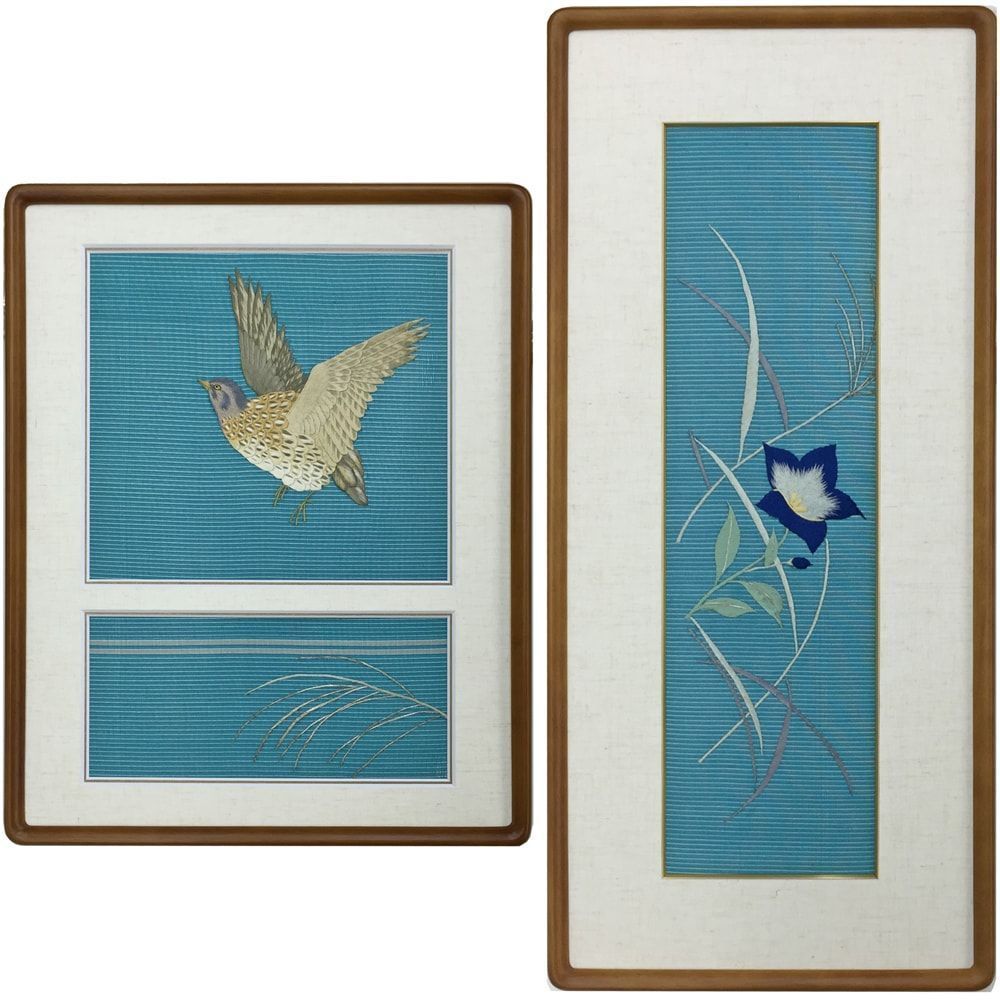 着物帯地の刺繍