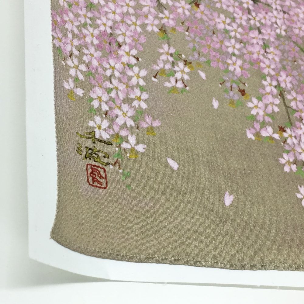 額装実例8 中島千波 桜の風呂敷