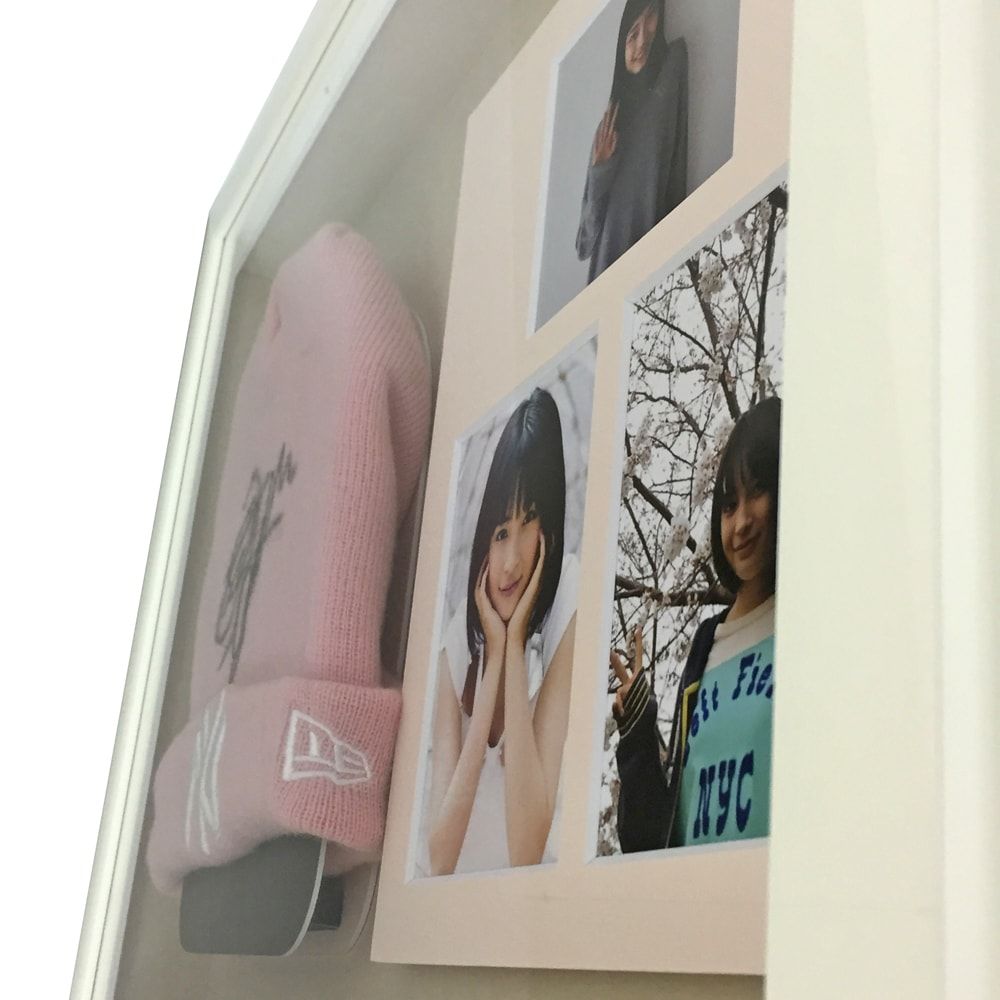 額装実例6 広瀬すず ニット帽と写真