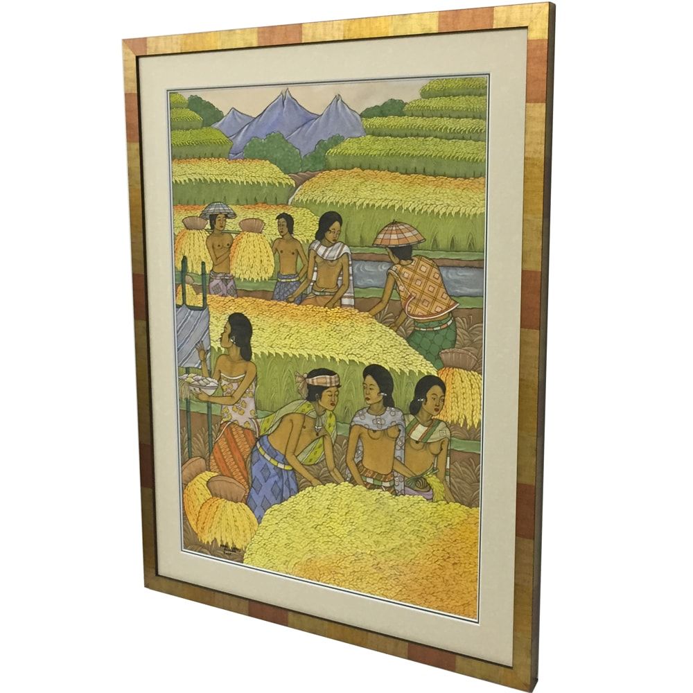 額装実例4 画布 アクリル画
