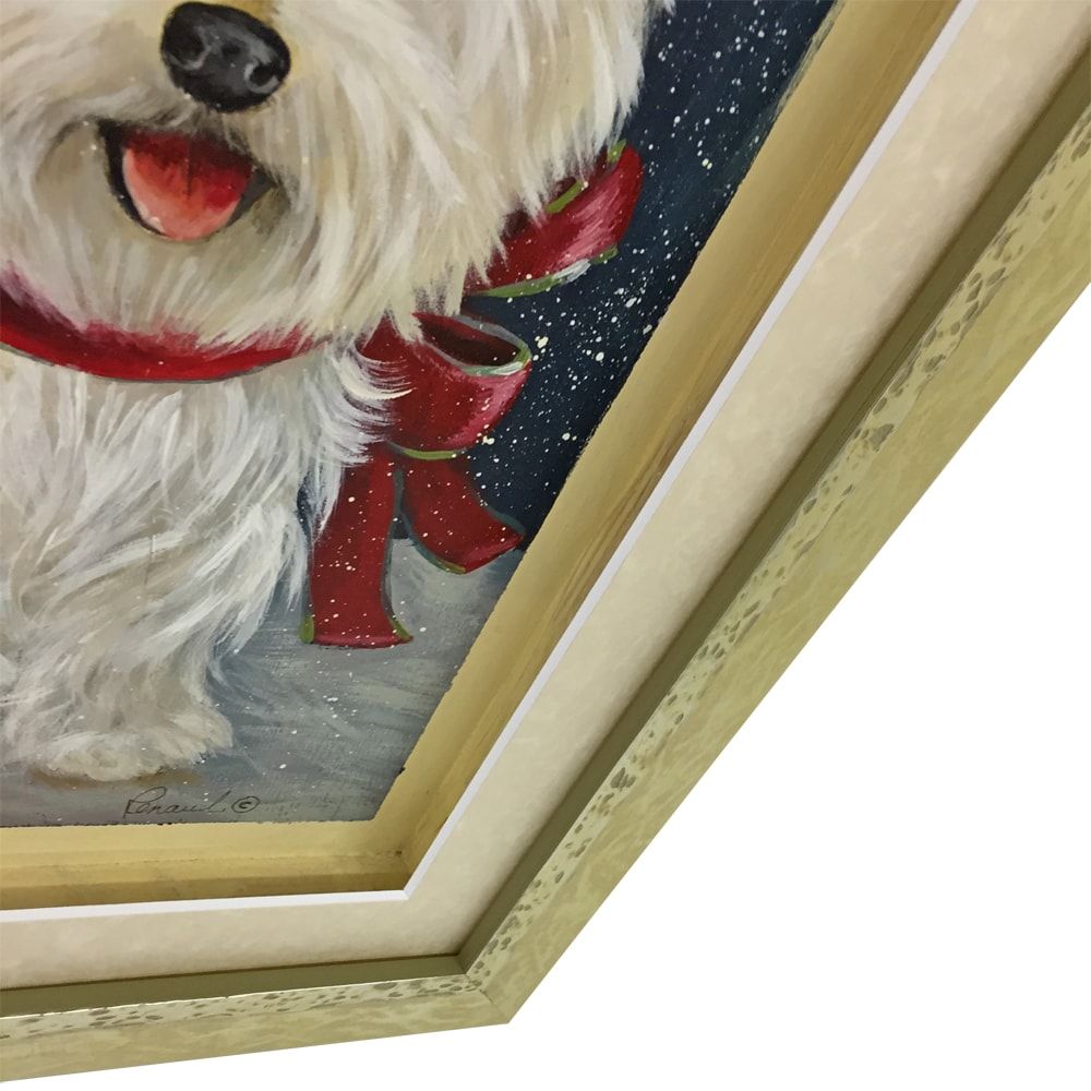 額装実例4 箱の中に描かれた絵画
