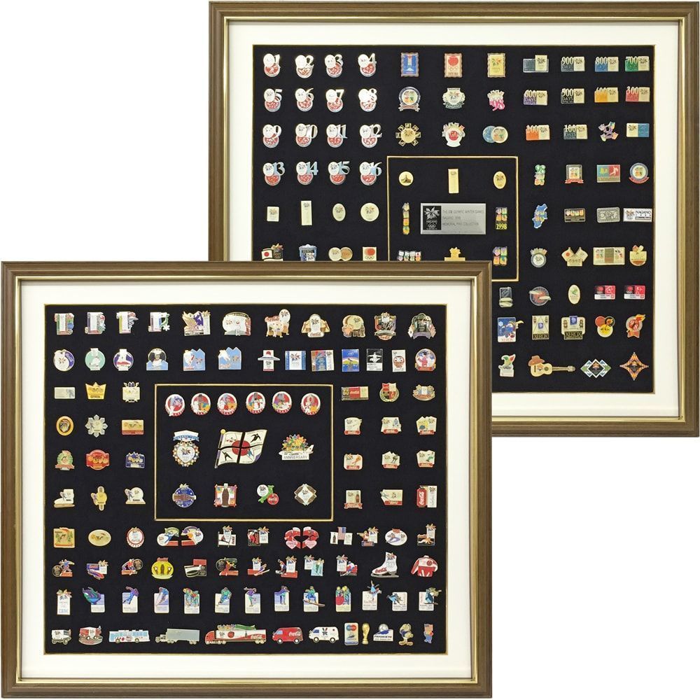額装実例1 五輪ピンズコレクション
