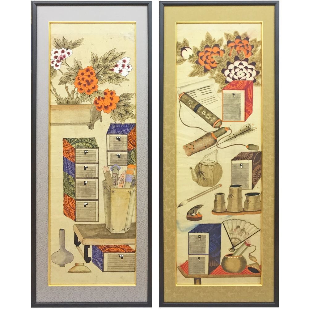 由来不明の彩色画